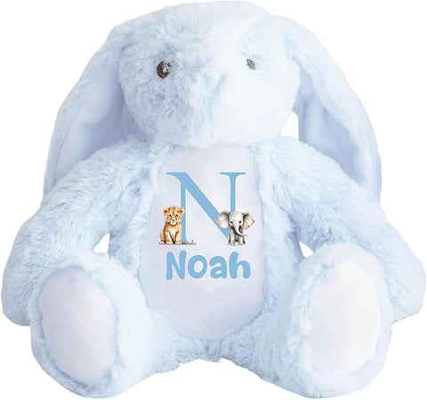 Personalised Bunny Rabbit - Blue